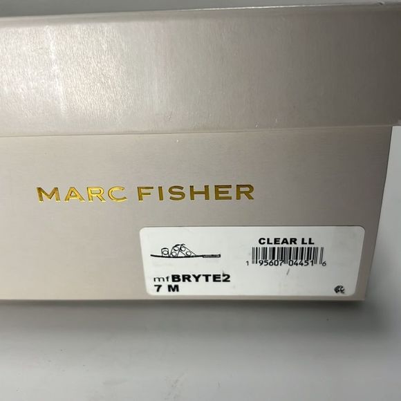 Marc Fisher Bryte 2 Clear Flat Slides size 7M - Picture 6 of 6